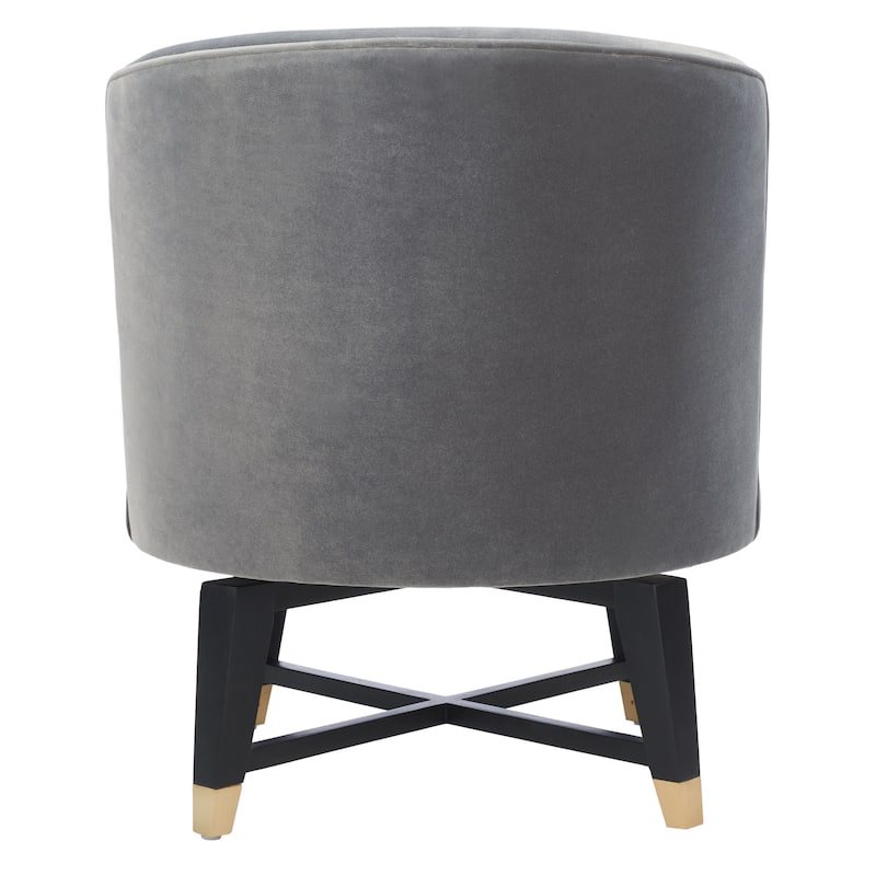 SAFAVIEH Couture Ginetta Swivel Accent Chair - 24" W x 26.8" L x 26" H - 24Wx27Dx26H