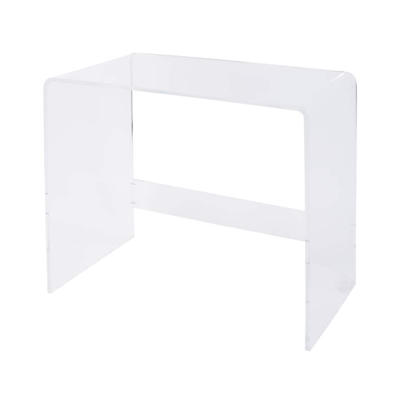 Solara 36 in. W Rectangular Acrylic Desk - Clear Acrylic