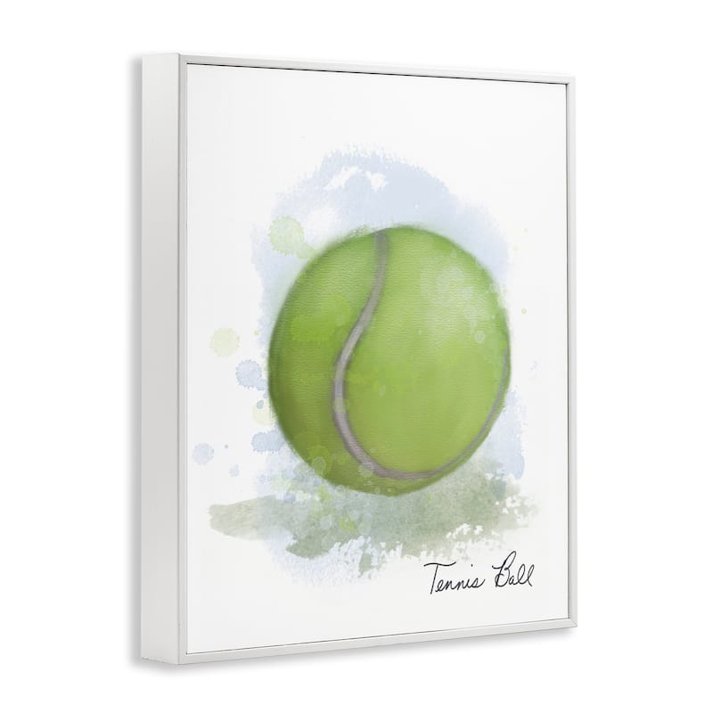 Stupell Soft Pastel Tennis Ball Framed Giclee Art Design By Matthew Piotrowicz