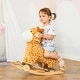 preview thumbnail 3 of 3, 2-in-1 Kids Giraffe-shaped Plush Ride-On Rocking Horse Toy for Children 3 to 6 Years