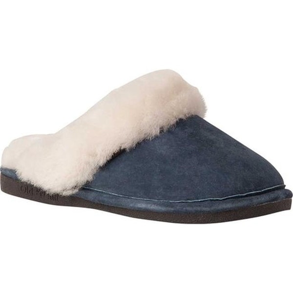womens navy blue slippers