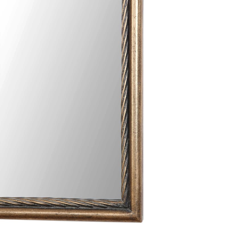 Antiqued Style Wall Mirror - 69" - Gold