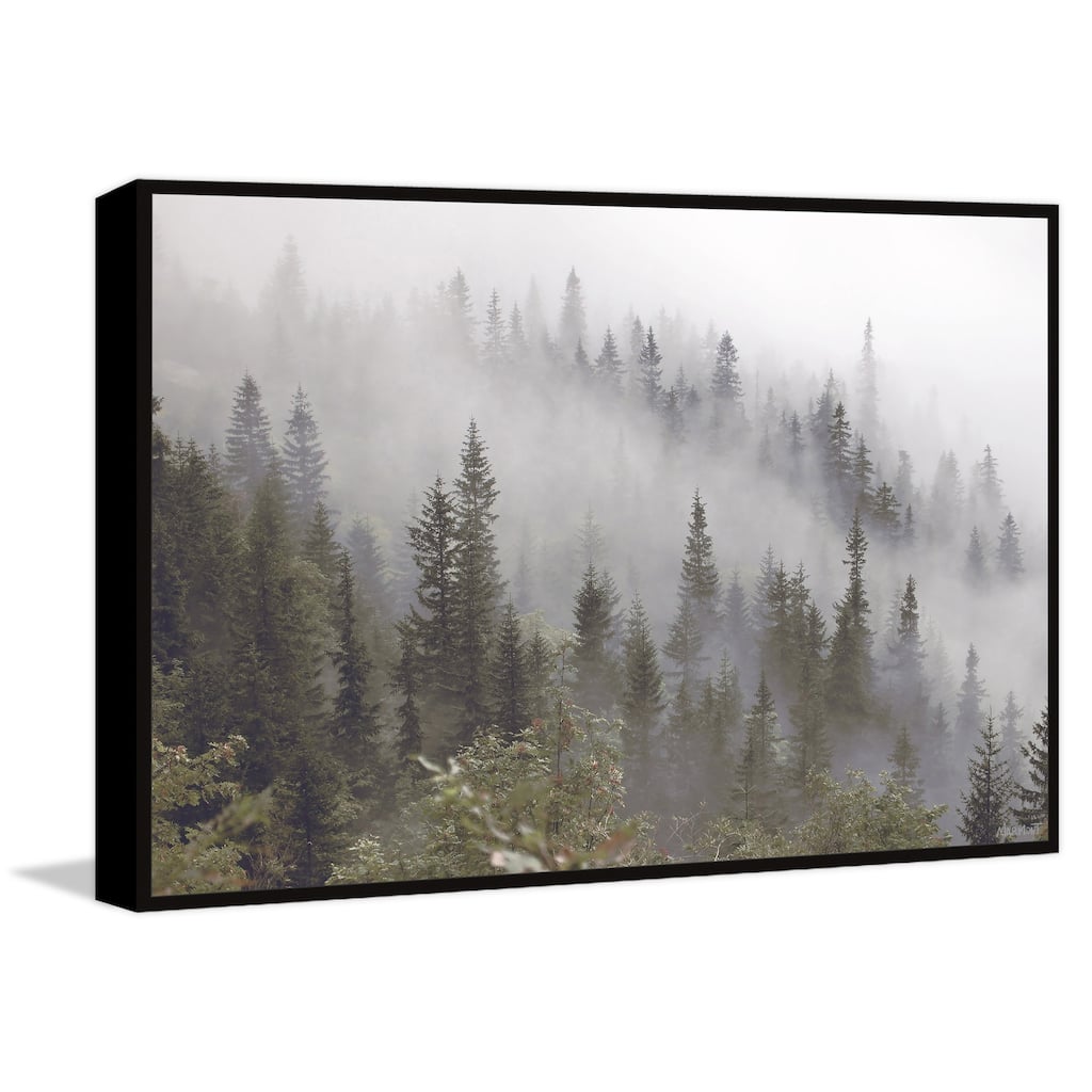 Misty Mountain Floater Framed Print on Canvas