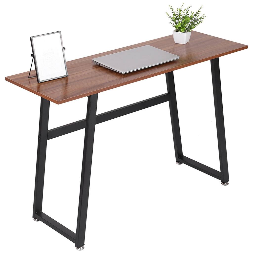 Small Computer Desk Laptop Study Writing Table Simpleness Retro Small Spaces Bedroom Brown