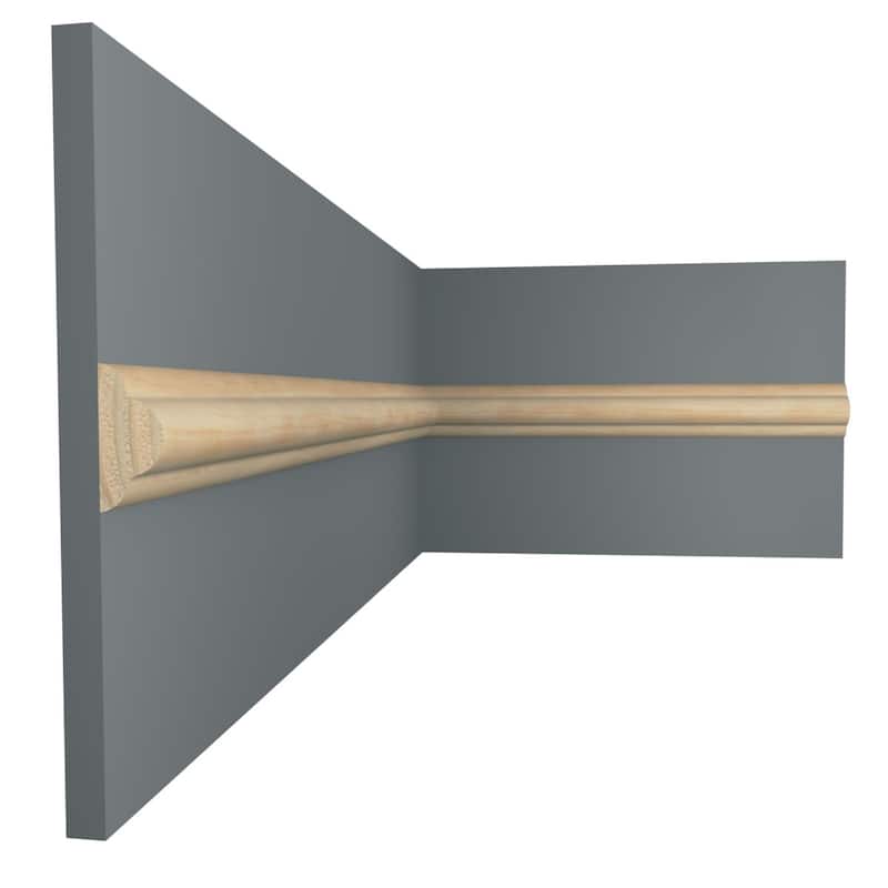 WM1215: 9/16-in x 1-1/4-in x 96-in Americraft Solid Hardwood Stain Grade Joint Moulding