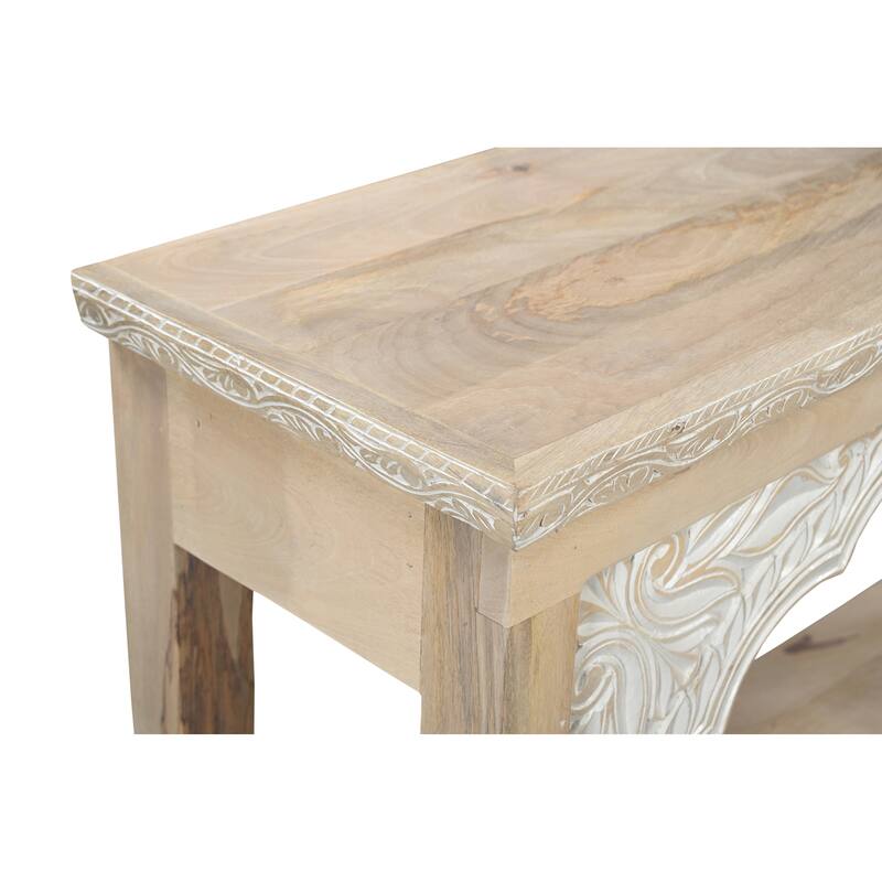 Clara Carved Solid Wood Console Table