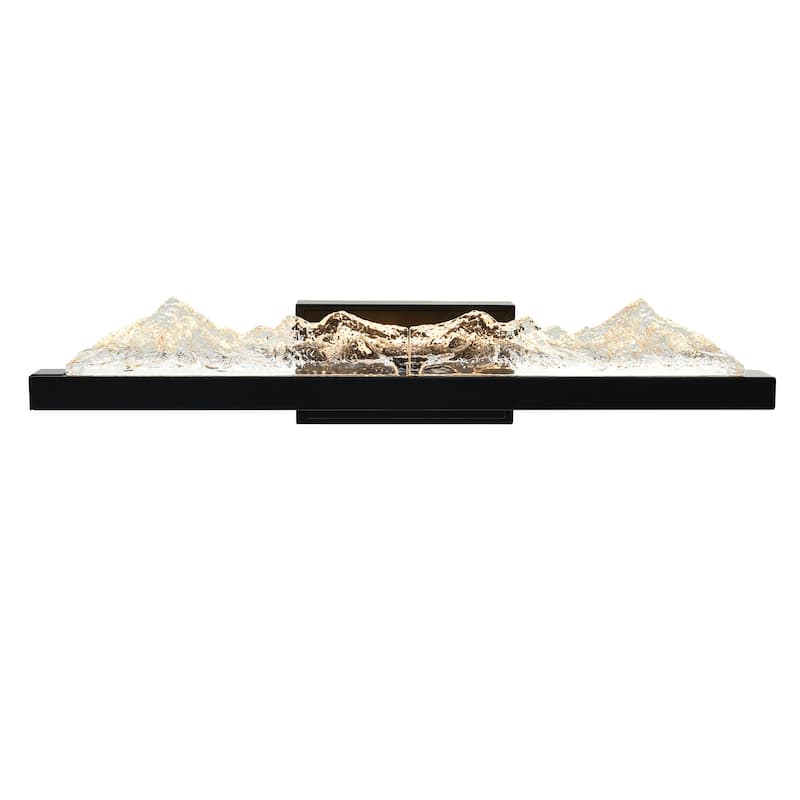 Himalayas Integrated LED Black Vanity Light
