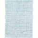 preview thumbnail 19 of 32, Branham Handmade Subtle Stripe Viscose Area Rug 9' x 13' - Aqua