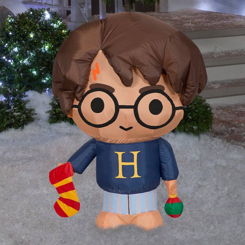 Gemmy Christmas Inflatable Harry Potter, 3 ft Tall