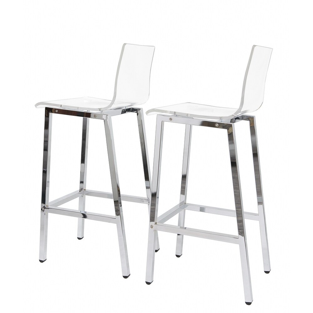 acrylic bar stools set of 2