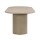 preview thumbnail 15 of 22, Christopher Knight Home - Eleanor Modern Style Oval Rubberwood Dining Table - 88" W x 40" D x 30" H