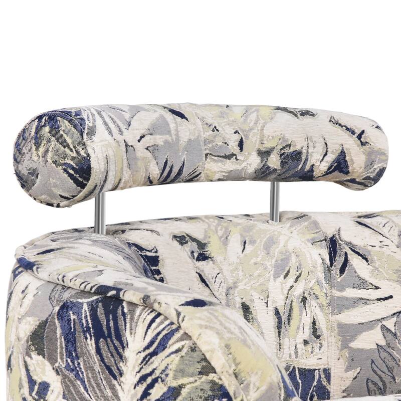 Set of 2 Comfortable Upholstered Swivel Chair with Soft Chenille and Wood Base