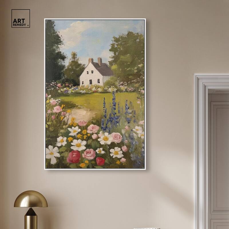 Floral Farmhouse I Canvas by Art Remedy