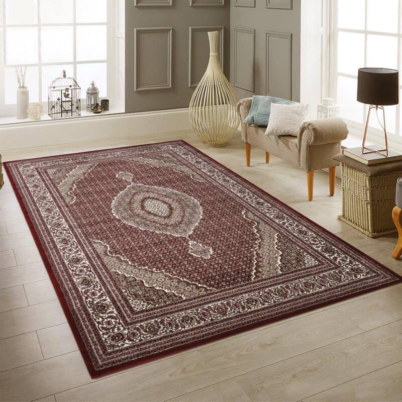 Master Collection Border Transitional Area Rug