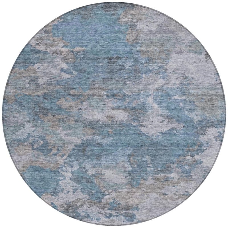 HomeRoots Abstract Transitional Rectangle Outdoor Rug