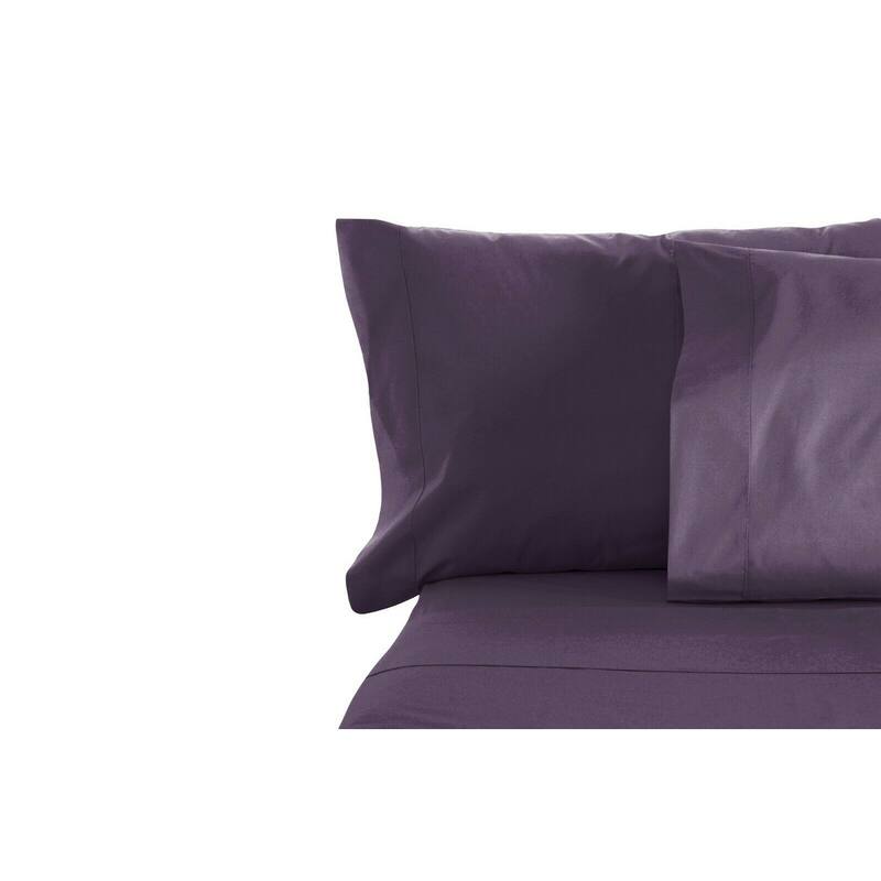 Microfiber Deep Pocket 6-piece Sheet Set - Eggplant - King/California King