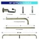 preview thumbnail 82 of 98, Energy-saving Wraparound Adjustable French Blackout Curtain Rod Set
