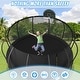 preview thumbnail 4 of 11, 12/14/15/16FT Outdoor Kids Trampoline with Enclosure, Basketball Board