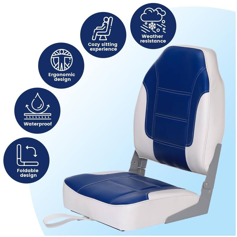 2 Pack Boat Seats High Back