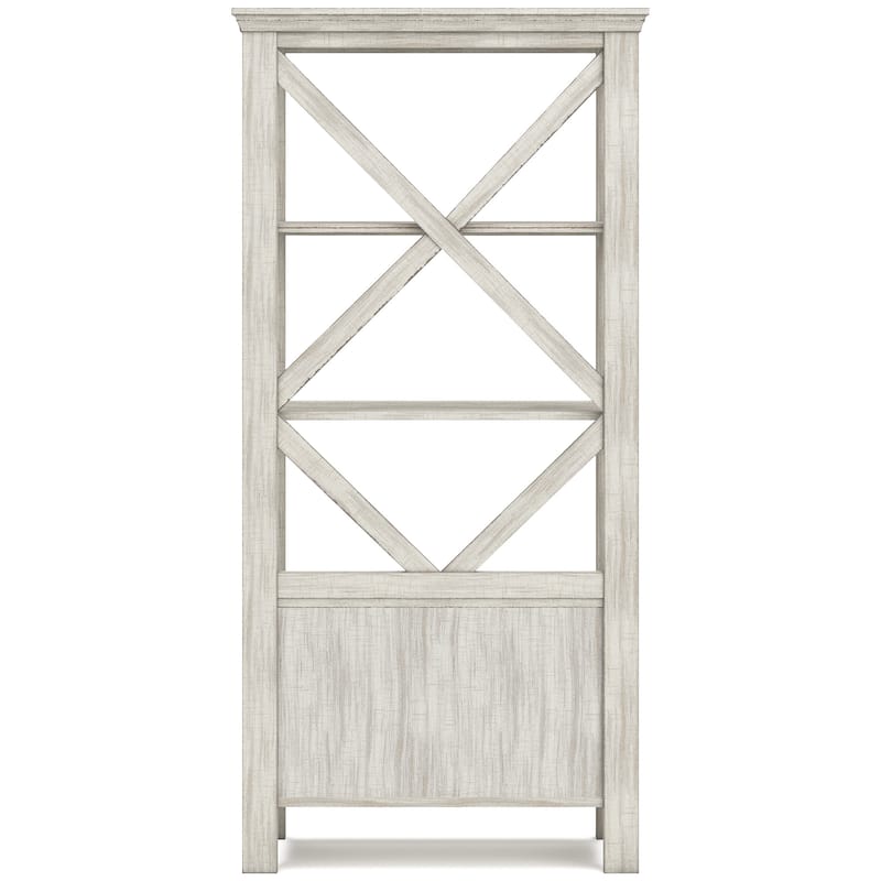 Signature Design by Ashley Carynhurst White Home Office Desk and Storage