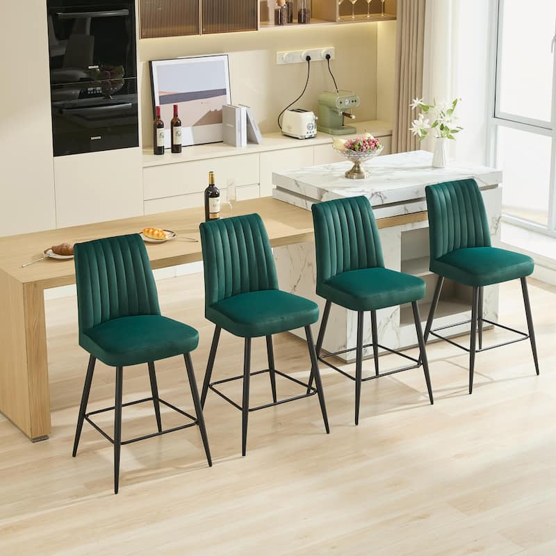 Upholstered Bar Chairs Side Chairs Set of 2