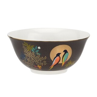 Sara Miller For Portmeirion Chelsea Beurrier Recouvert Bleu Marine - Élégance Porcelaine Fine