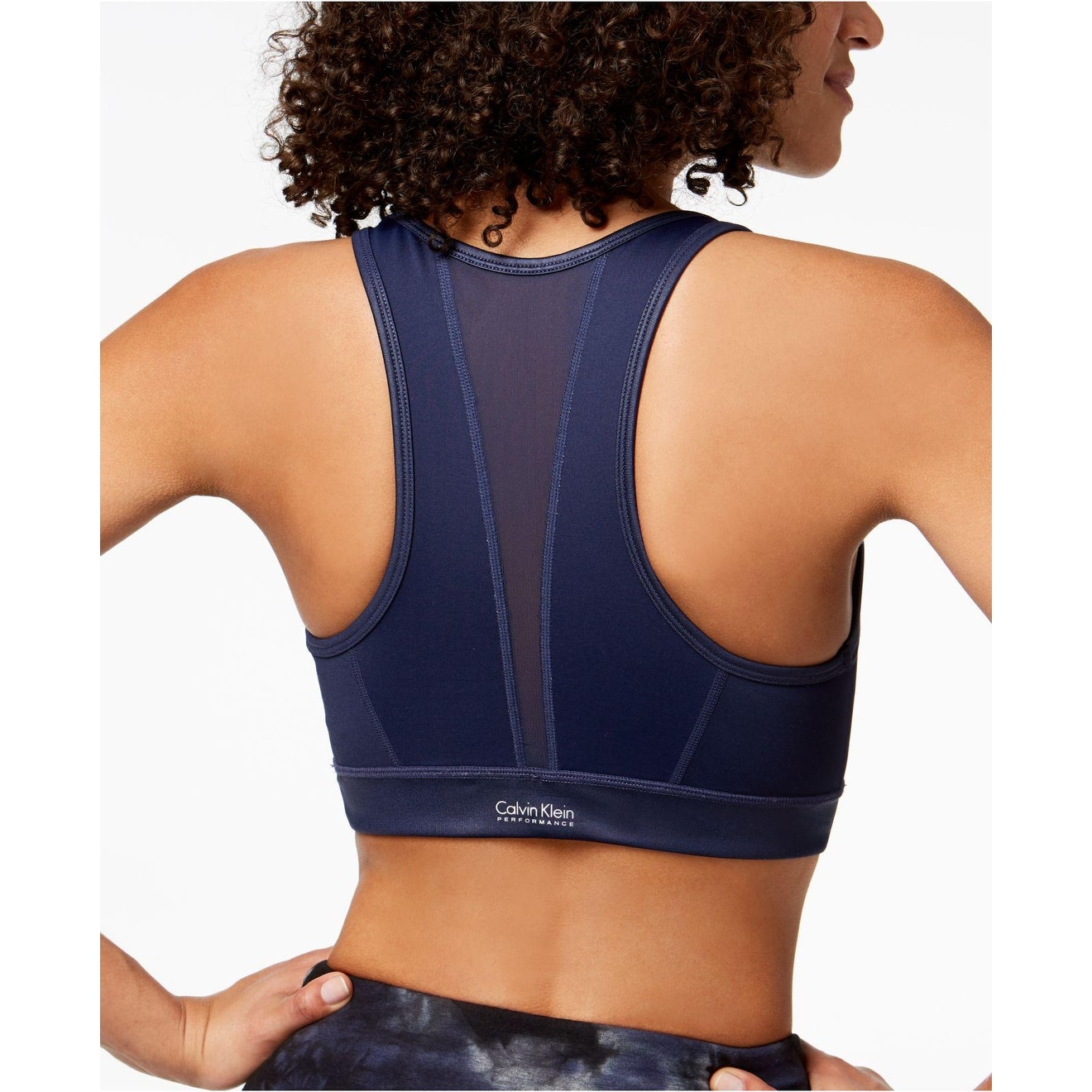 calvin klein high neck sports bra