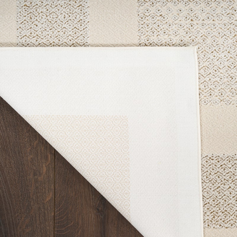 DKNY Grand Street Ivory Taupe Contemporary Chic Indoor Rug