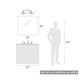 preview thumbnail 5 of 3, Clemence 2 Light Bath Vanity
