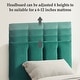 preview thumbnail 33 of 70, Kids Bed Frame, Height Adjustable Upholstered Bed, Twin Size Bed Set of 2
