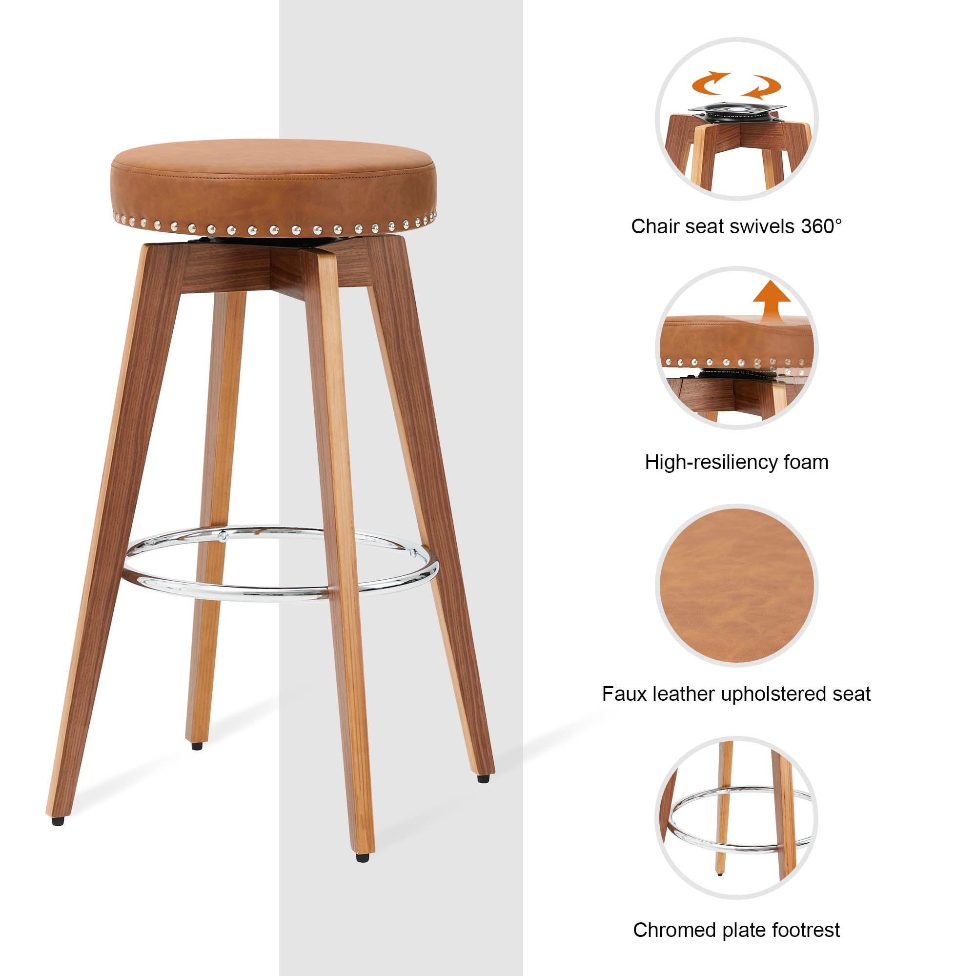 Swivels for shop bar stools