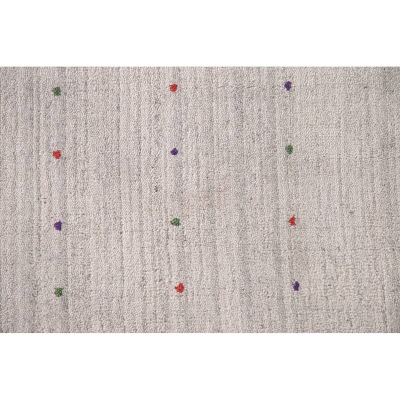 Gabbeh Oriental Area Rug Handmade Silk Carpet - 8'10"x 11'8"