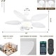 preview thumbnail 11 of 29, 52" Waterproof Indoor and Outdoor Ceiling Fans with Lights, APP and Remote Control, Dimmable Farmhouse Ceiling Fan - 52 Inches