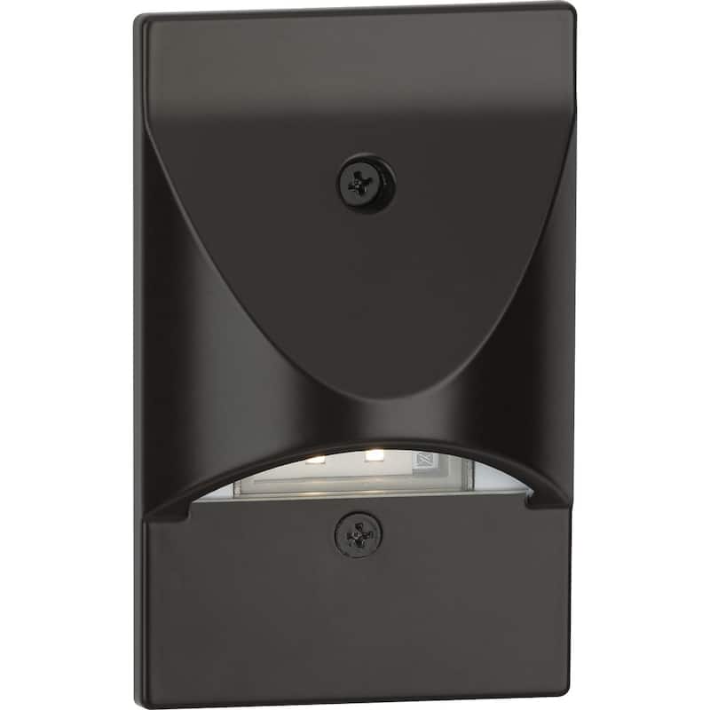 LED Indoor Outdoor Antique Bronze Integrated LED Wall or Step Light - 3.025 in x 2.375 in x 4.875 in
