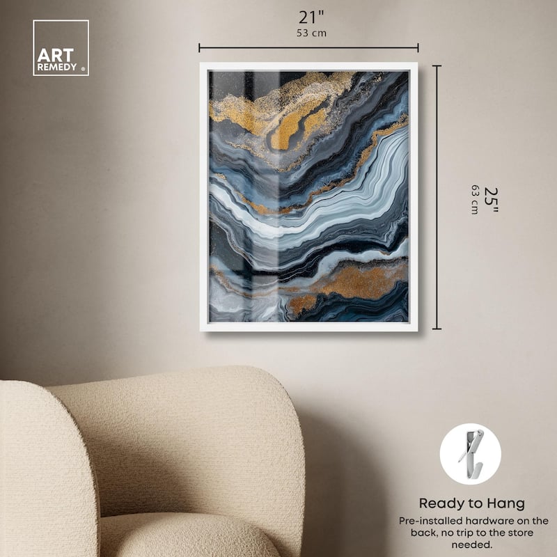 Acrylic Flow II Shadowbox by Art Remedy