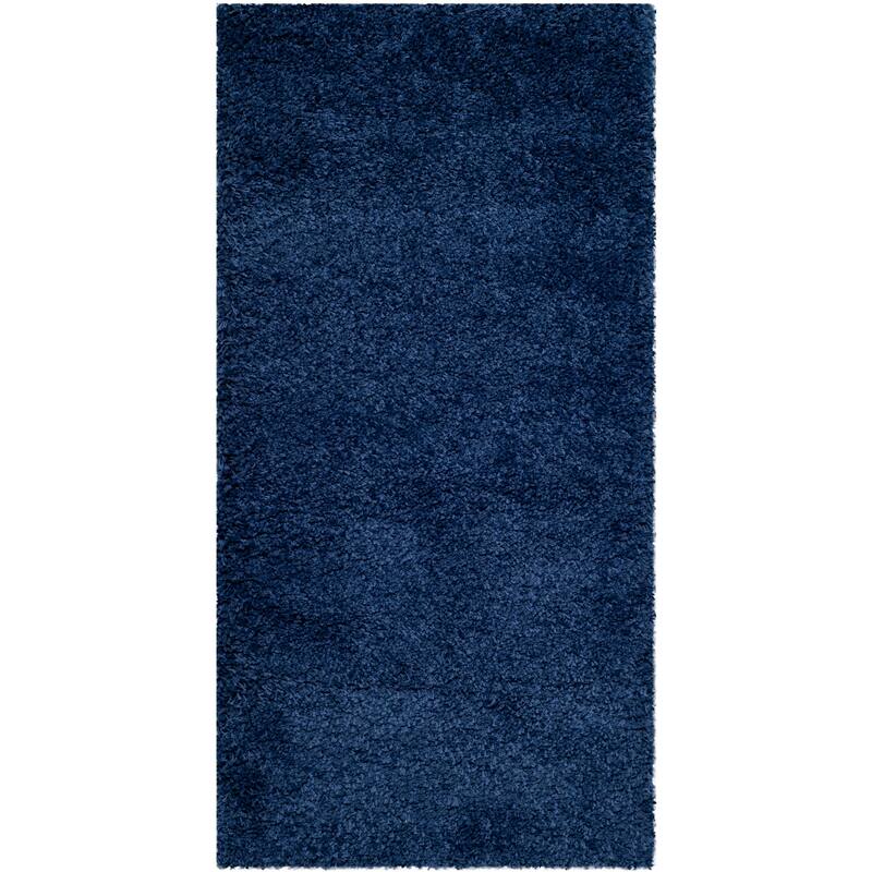SAFAVIEH Milan Shag Maibritt 2-inch Thick Area Rug - 2' x 4' - Navy