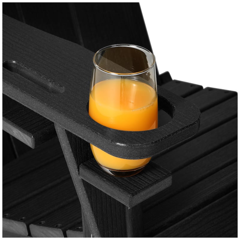 Polytrends Alvaro Outdoor Adirondack Chair with Cup Holder