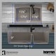 preview thumbnail 57 of 57, Karran Drop-In Quartz 33 in. 1-Hole 60/40 Double Bowl Kitchen Sink Kit