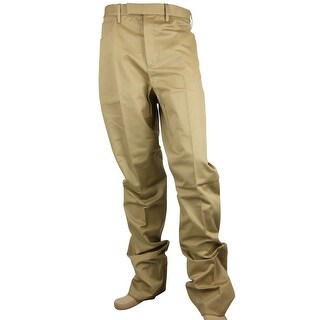 Shop Gucci Men S Military Drill Light Brown Cotton Dress Pant