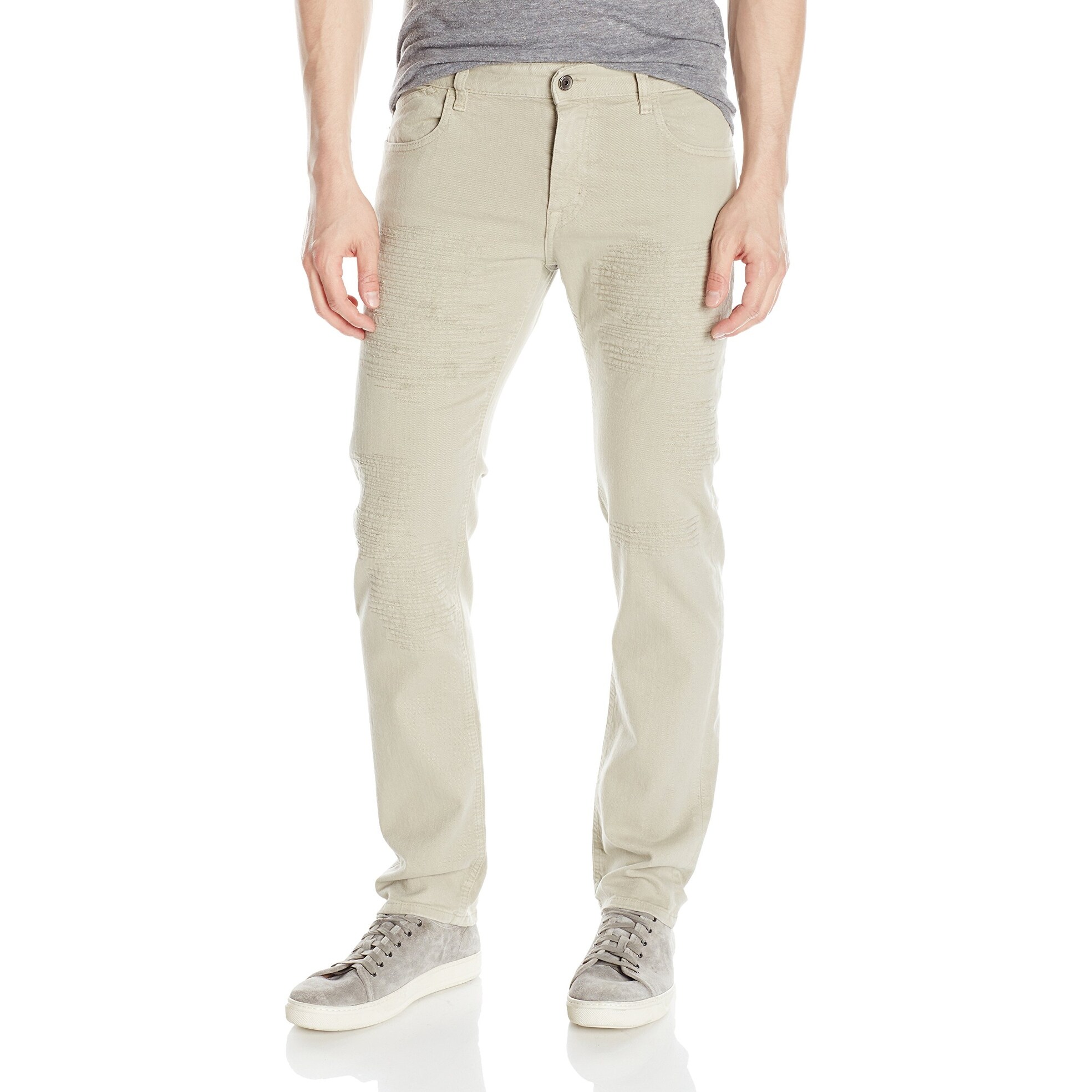 beige skinny jeans men