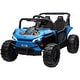 preview thumbnail 30 of 28, Qaba 12V Kids Electric UTV, Battery Powered Ride-On Truck with Remote, 3 Speeds, 4-Wheel Suspension, LED Lights, Music, Pink