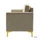 preview thumbnail 3 of 71, Clos 51'' Modern Upholstered Sofa with Golden Legs by HULALA HOME