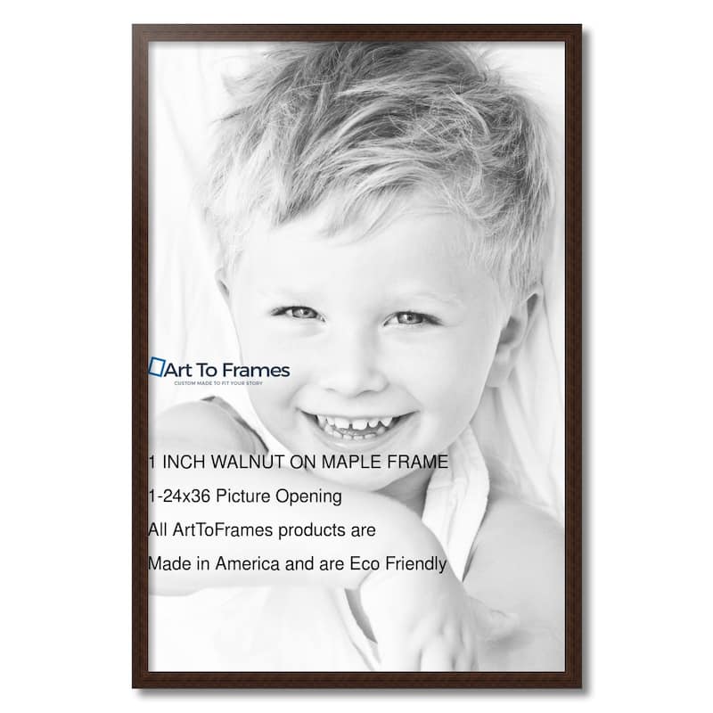 ArtToFrames Classic Waves 24x36 Inch Picture Frame, 1.00 Inch Wood Poster Frame Available in Multiple Colors (60823-24x36)