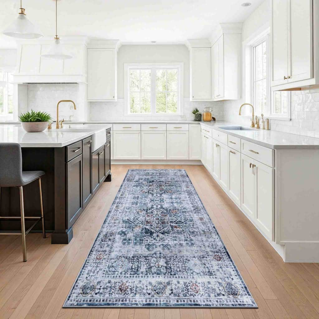 Delara Machine Washable Area Rug, Soft & Durable, Non-Slip Backing, Eco- Friendly GRS certified.