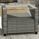 preview thumbnail 28 of 43, Corvus Fatih 3-piece Outdoor Wicker Rocking Chat Set with Cushions