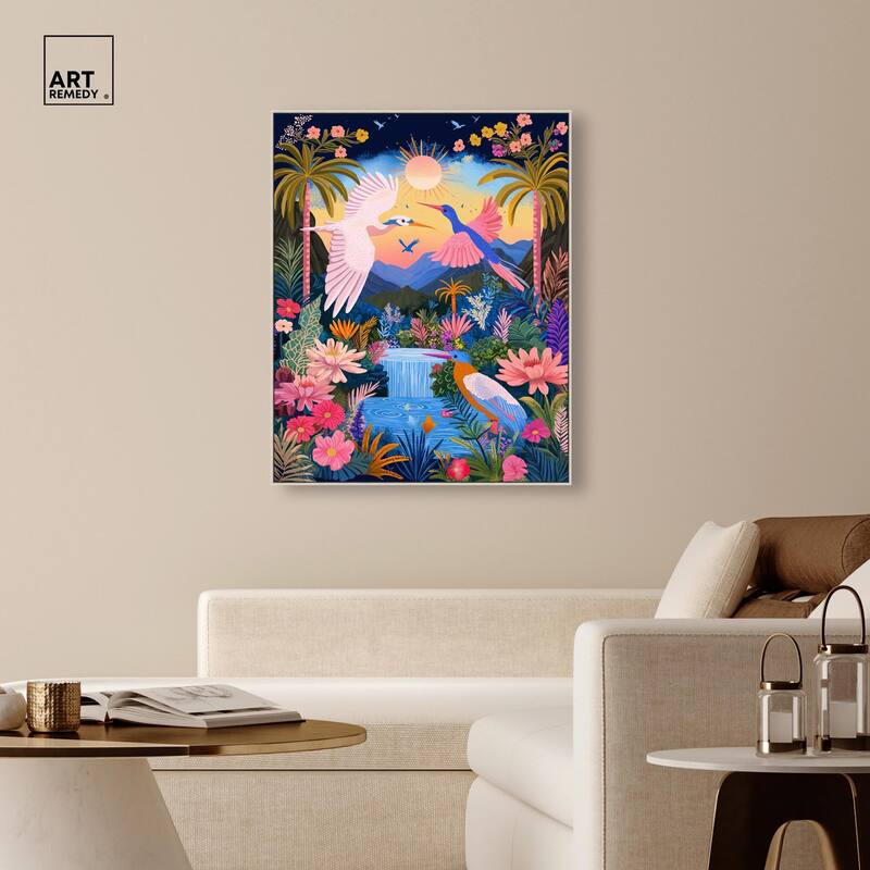 Waterfall Haven Canvas by Art Remedy