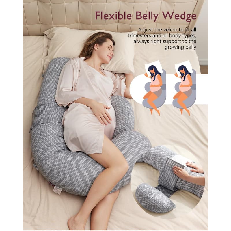 Pregnancy Wedge Pillow Momcozy Pregnancy Pillow Original F Shaped