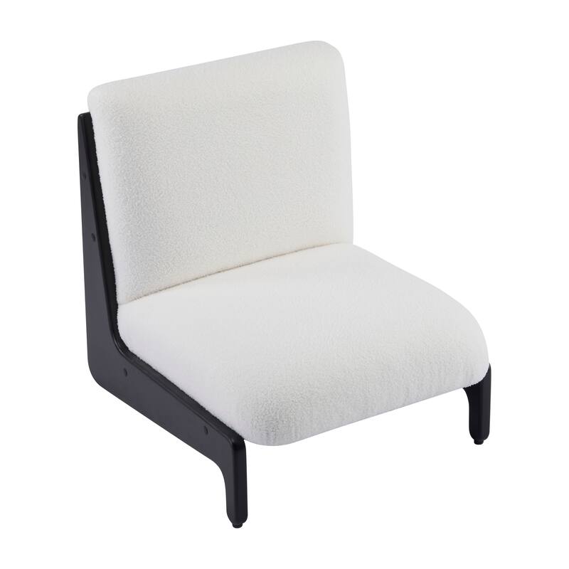 Christopher Knight Home - Modern Rubber Wood + Fabric Accent Chair