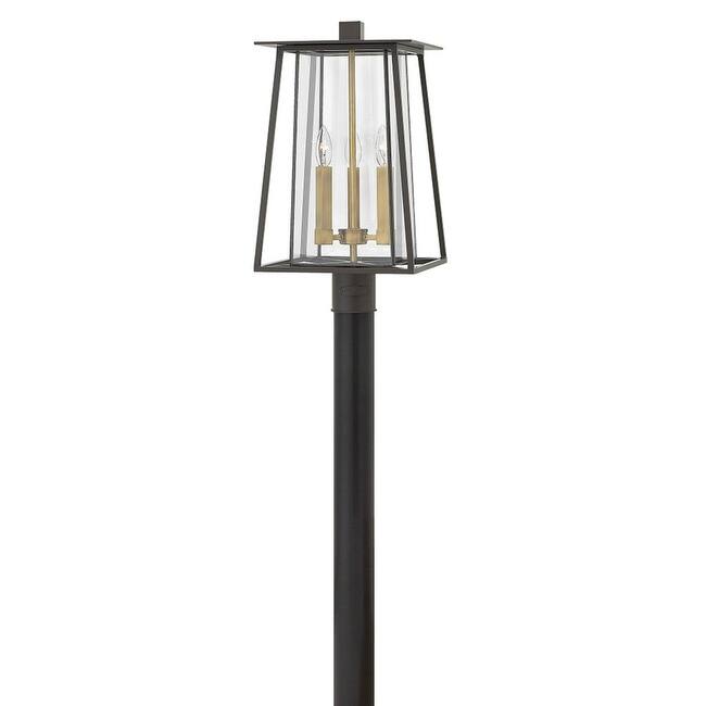 Hinkley Lighting Walker 3 Light 20.75" Tall Post Light with Clear - Buckeye Bronze