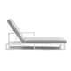 preview thumbnail 60 of 62, Benton Modern Aluminum Lounge Outdoor Double Chaise with Cushion - N/A
